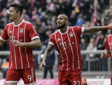 Bayern Munich de Vidal arrasó con el Hamburgo y estira distancias en la Bundesliga