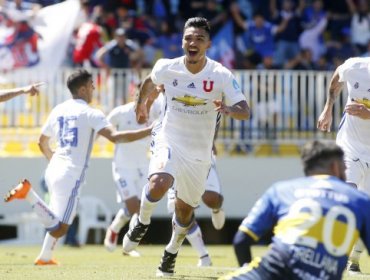 Universidad de Chile vence a Everton sobre el final y alcanza la punta del torneo