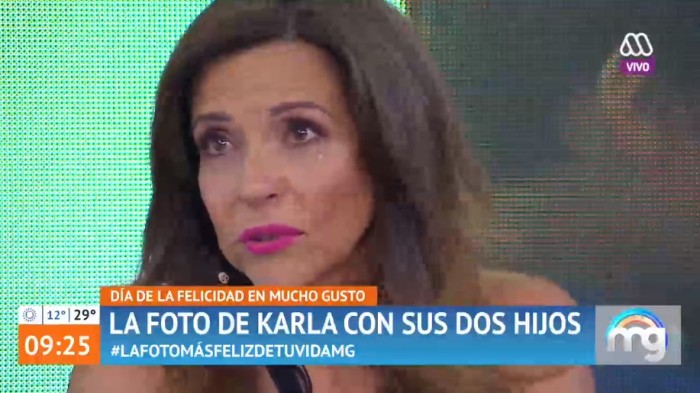 Karla Constant colapsó en pantalla y estalló en llantos en pleno Mucho Gusto