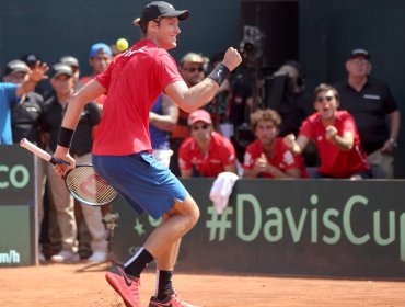 Copa Davis: Con gran remontada Nicolás Jarry le dio el primer punto a Chile frente a Argentina