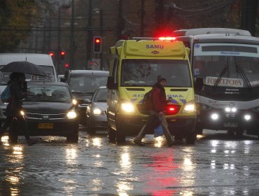 Onemi declara alerta preventiva entre el Biobío y Los Ríos por fuertes lluvias