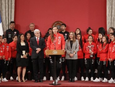 La Roja Femenina tuvo su homenaje en La Moneda tras la Copa América