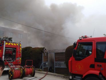 Incendio en Reñaca moviliza a unidades de Bomberos: Se trata de casa en sector Las Golondrinas