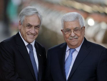 Visita oficial: Presidente Piñera recibe a su homólogo de Palestina, Mahmud Abás