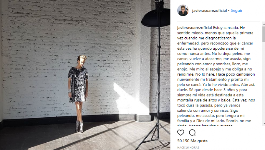 Javiera Suárez cuenta detalles del regreso del cáncer a su vida: "Volvió como nunca antes"
