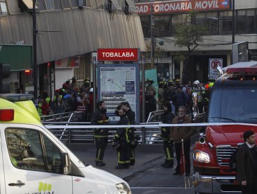 Incendio en estación Tobalaba provocó múltiples inconvenientes durante 3 horas