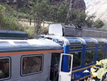 Canciller confirmó 6 chilenos heridos en choque de trenes en zona de Machu Pichu