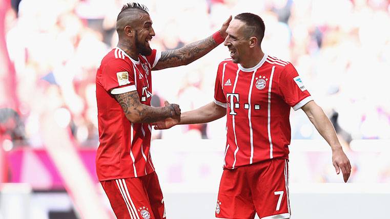 La sentida despedida de Frank Ribery a su "hermano" Arturo Vidal