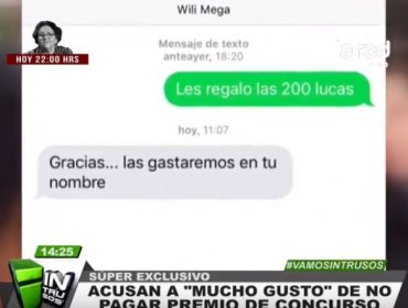 Concursante de matinal Mucho Gusto denuncia que no le han pagado su premio