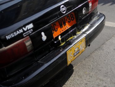 Detienen a chofer que habría disparado a taxistas en el centro de Santiago