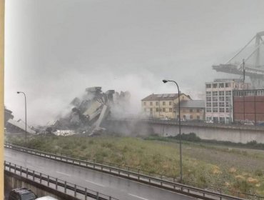 Tragedia: Decenas de muertos al derrumbarse un viaducto de una autopista en Italia