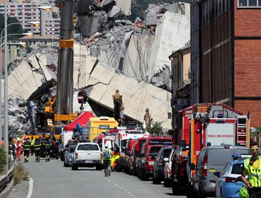 Continúan operaciones de rescate por derrumbe de puente en Génova previo a funerales de víctimas