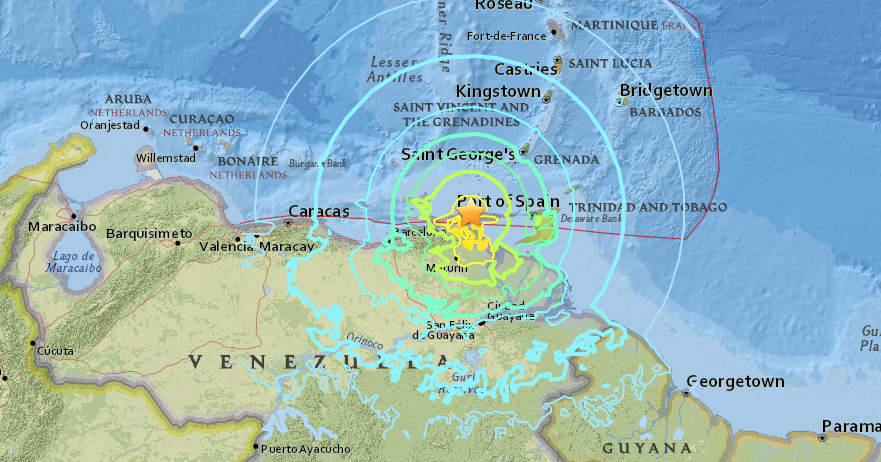 Fuerte sismo de 7,3 de magnitud se registró en Venezuela