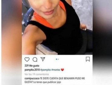 El "me gusta" de Benjamín Vicuña a foto de Pampita sacude a la prensa farandulera de Argentina