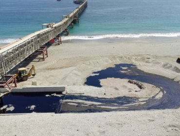 Emergencia ambiental en Antofagasta: Derrame de hidrocarburos afecta a playa de Mejillones