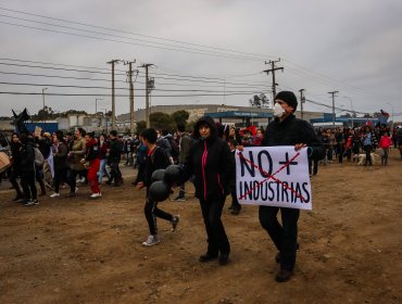 Masiva protesta ciudadana este lunes en Quintero y Puchuncaví