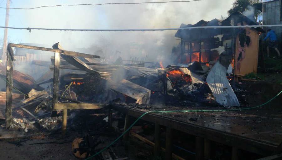 Incendio en vivienda de Viña del Mar dejó 6 damnificados