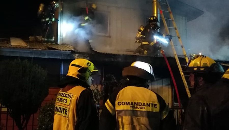 Padre e hijo murieron en incendio que destruyó vivienda en Padre Las Casas