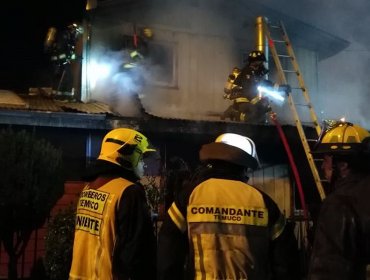 Padre e hijo murieron en incendio que destruyó vivienda en Padre Las Casas