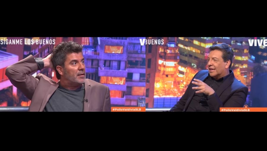 Tenso momento vivieron 'Pollo' Valdivia y Julio César Rodríguez tras discusión en "Síganme los Buenos"