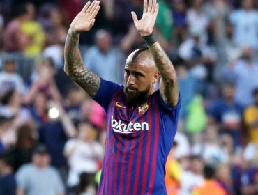 Arturo Vidal ingresó desde el banco en nueva victoria de Barcelona en la liga