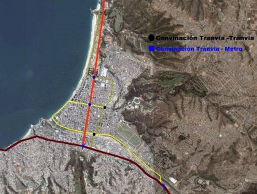 Dan luz verde a proyecto de tranvía entre Reñaca y Viña del Mar: Sería para el año 2022