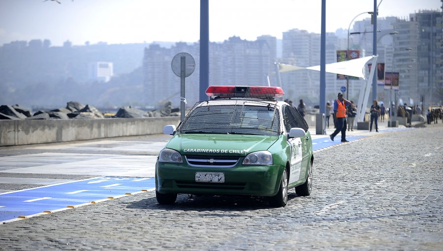 Hombre fue herido por Carabineros tras persecución en Viña del Mar