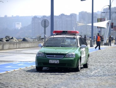 Hombre fue herido por Carabineros tras persecución en Viña del Mar