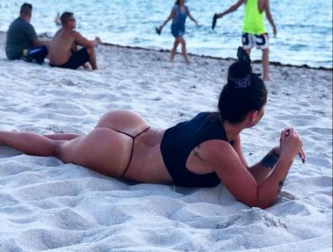 Fotos: Con diminuto bikini Valentina Roth se luce desde Miami