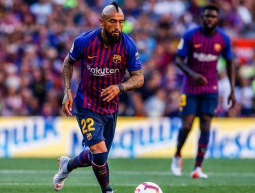 Vidal fue titular y dio una asistencia en empate del Barcelona ante el Girona