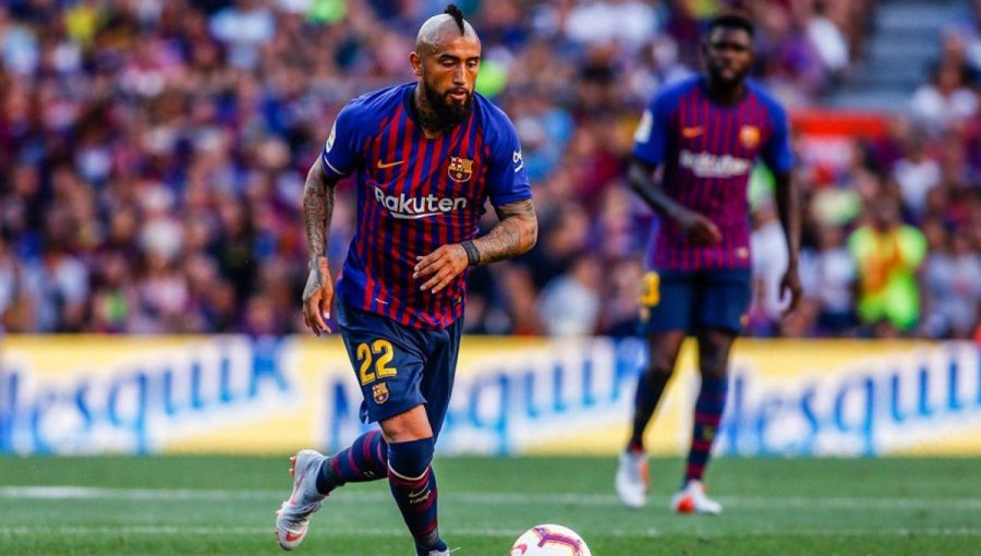 Vidal fue titular y dio una asistencia en empate del Barcelona ante el Girona