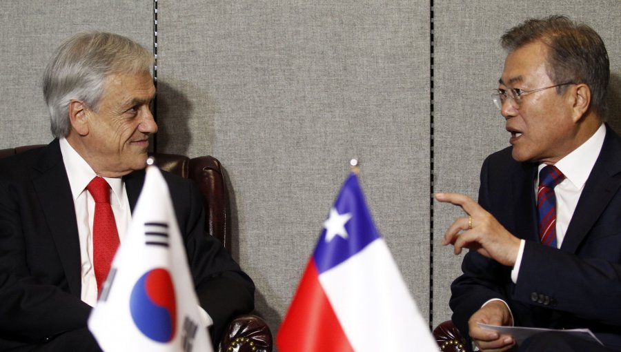 Presidentes de Chile y Corea del Sur destacan buen momento de comercio bilateral