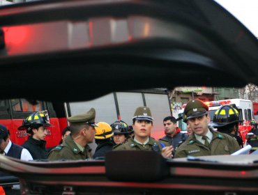 Delincuentes chocaron bus del Transantiago tras protagonizar robo en Las Condes