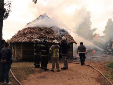 Incendio afecta nuevamente a Centro Ceremonial Mapuche en Villa Alemana