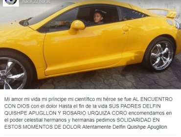 Murió el pequeño hijo del popular cantante ecuatoriano Delfín Quishpe