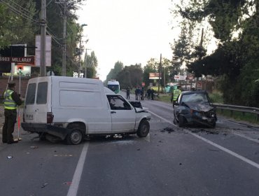 Un muerto y dos heridos graves dejó accidente en Talagante