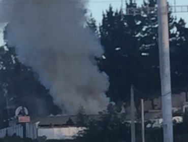 Incendio en conocido Motel en Camino Internacional de Viña del Mar