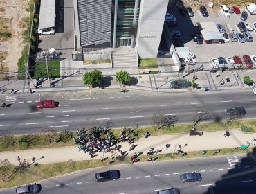 Evacúan Tribunal de Viña del Mar por aviso de un artefacto sospecho en el interior del edificio