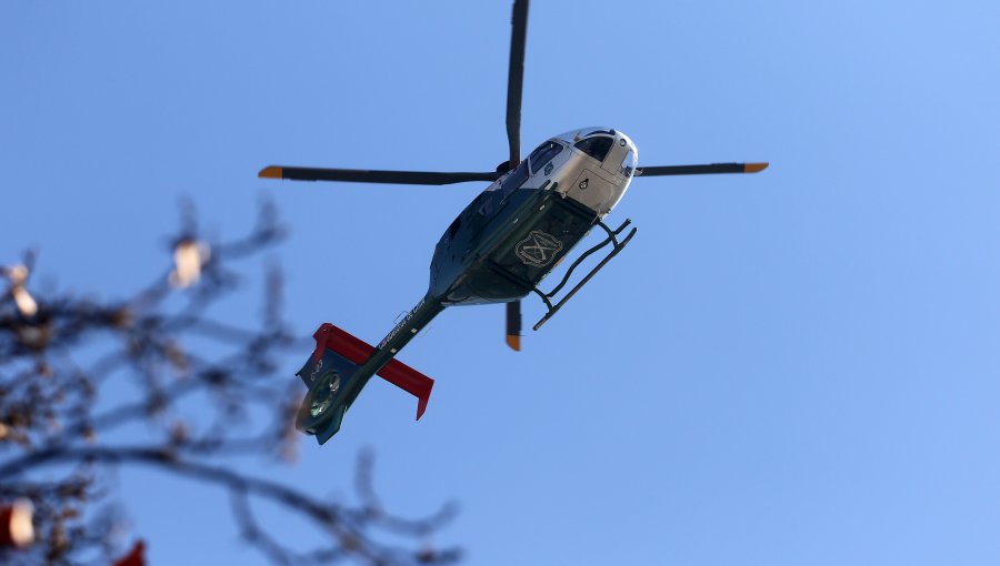 Disparan en contra de helicóptero de Carabineros en la región de La Araucanía