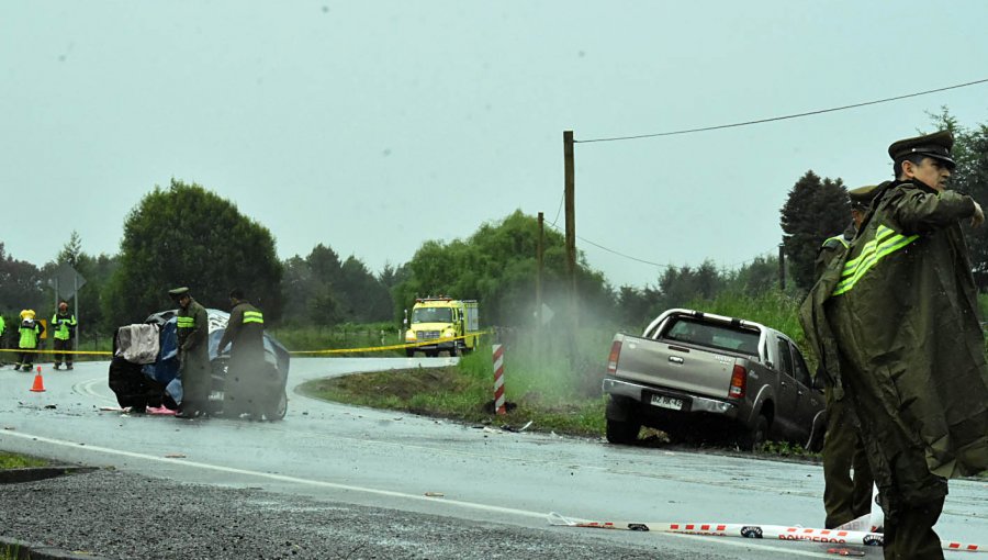 Dos personas mueren en accidente en ruta que une a Villarrica con Freire