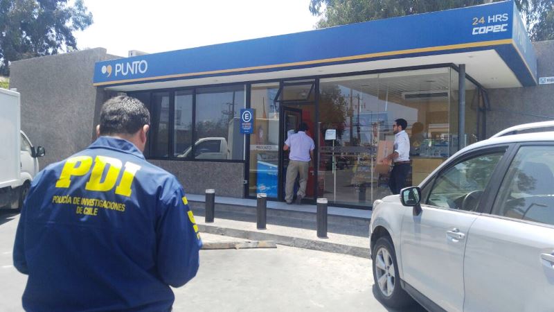 Detienen a último integrante de banda que asaltaba servicentros en La Ligua y Quillota