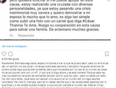 Eduardo Fuentes le responde a seguidora que le realizó inusual petición para lograr salvar su matrimonio