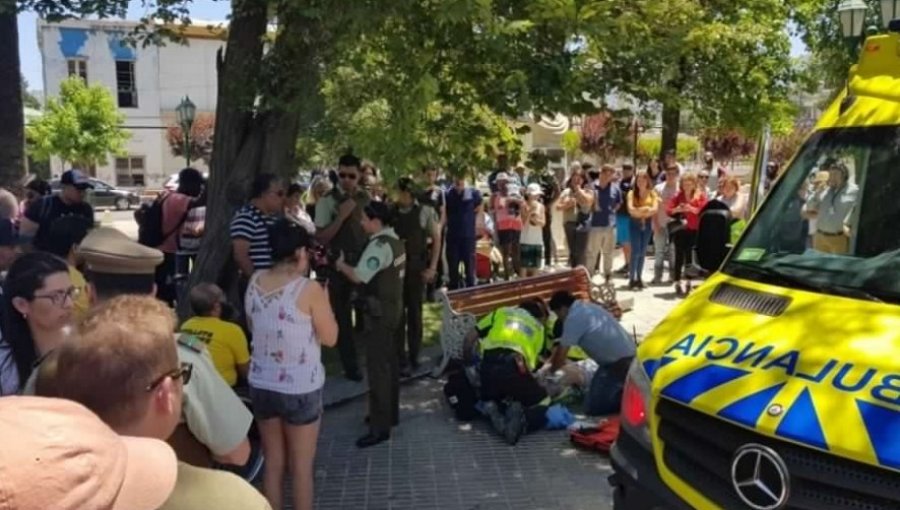 Temor en Quillota: Lo último que se sabe del Caso del "hombre baleado" en plena Plaza de Armas