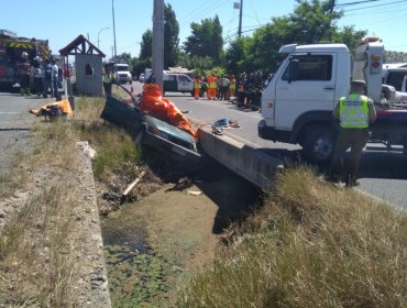 Talca: Tres personas fallecieron tras grave accidente en la Ruta 5 Sur