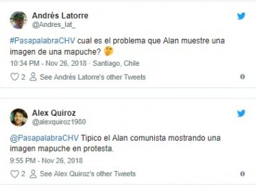 Alán González desató opiniones encontradas al mostrar imagen de machi Francisca Linconao en "Pasapalabra"