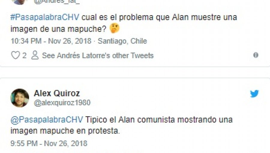 Alán González desató opiniones encontradas al mostrar imagen de machi Francisca Linconao en "Pasapalabra"