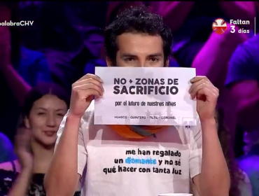 Participante de "Pasapalabra" nuevamente utiliza la pantalla para lanzar potente mensaje
