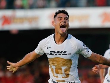 Fútbol Mexicano: Gol de Felipe Mora no le bastó a Pumas ante el Tigres de Eduardo Vargas