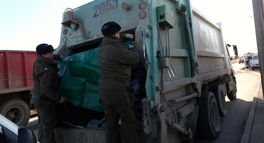 Chofer de camión recolector de basura fue apuñalado en Estación Central