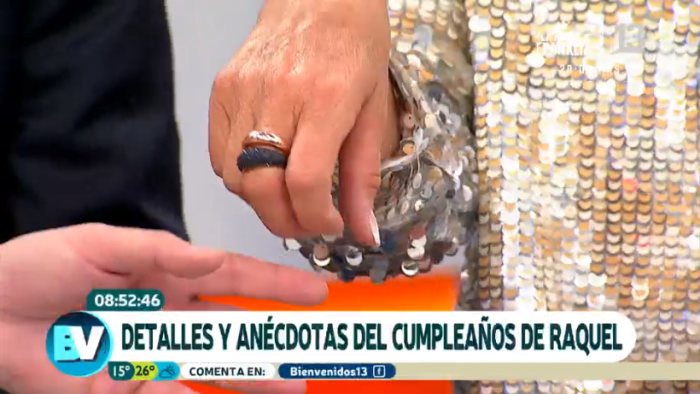 Raquel Argandoña mostró lujoso anillo que le habría regalado un especial amigo